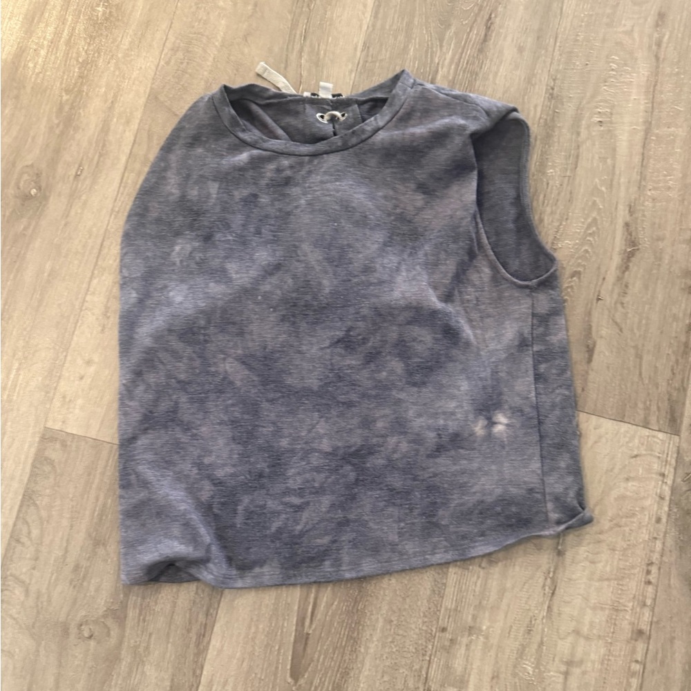 Sleeveless Washed Tank Top with fun back